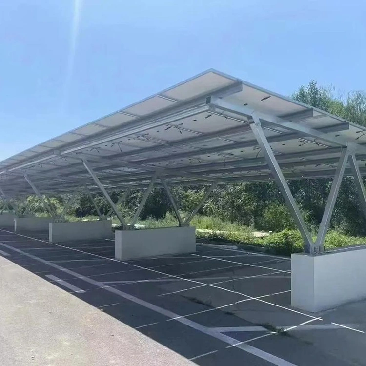 Abri de voiture photovoltaïque étanche BIPV