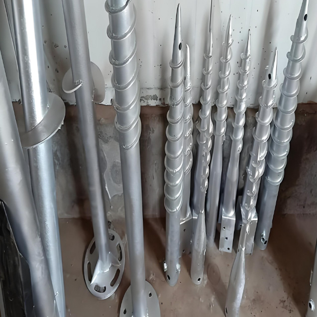 Pieux en spirale résistant à la corrosion