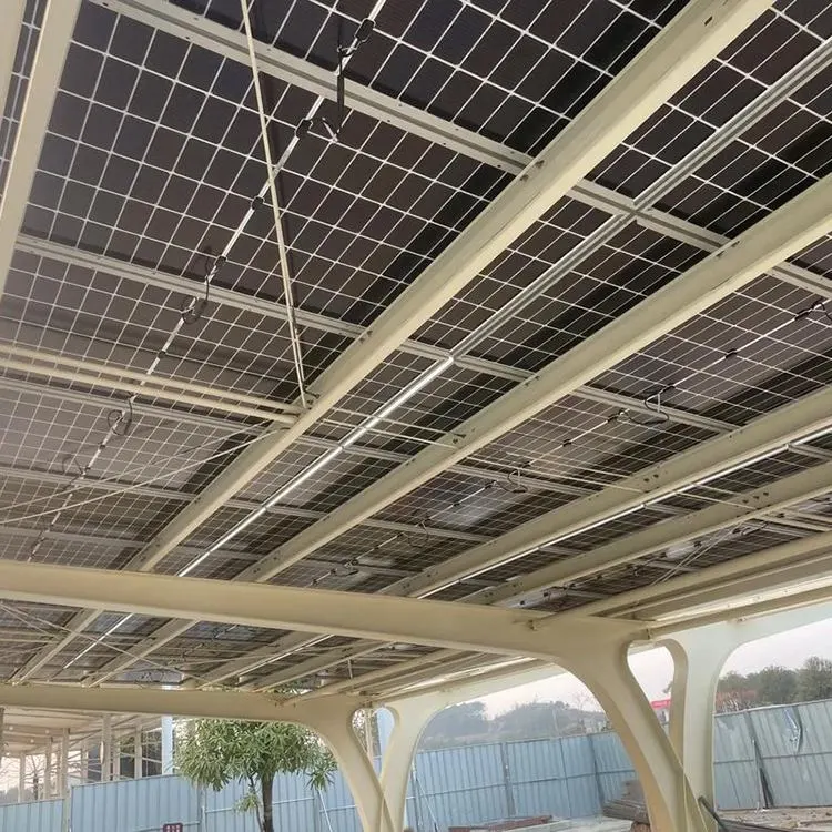 Abri de voiture photovoltaïque à toit plat